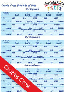 BK Crabbs Cross Schedule of Nursery Fees