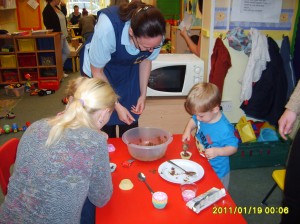 Youngsters at Northfield Get Messy on Cooking Morning